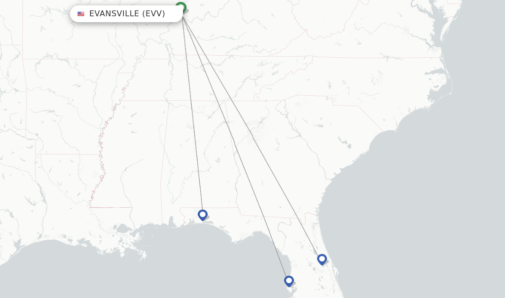 Allegiant Air Flights From Evansville Evv Flightsfrom