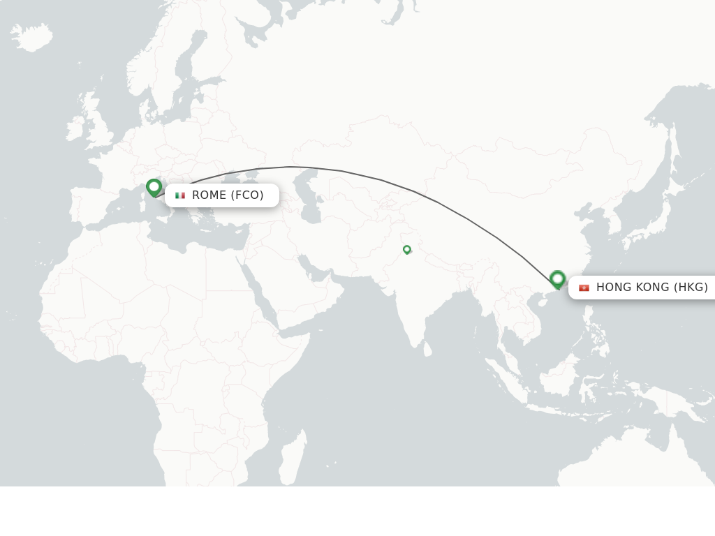 Direct Non Stop Flights From Rome To Hong Kong Schedules