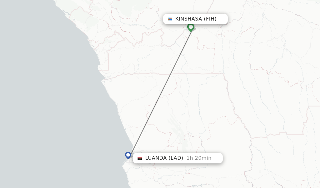 Direct Non Stop Flights From Kinshasa To Luanda Schedules