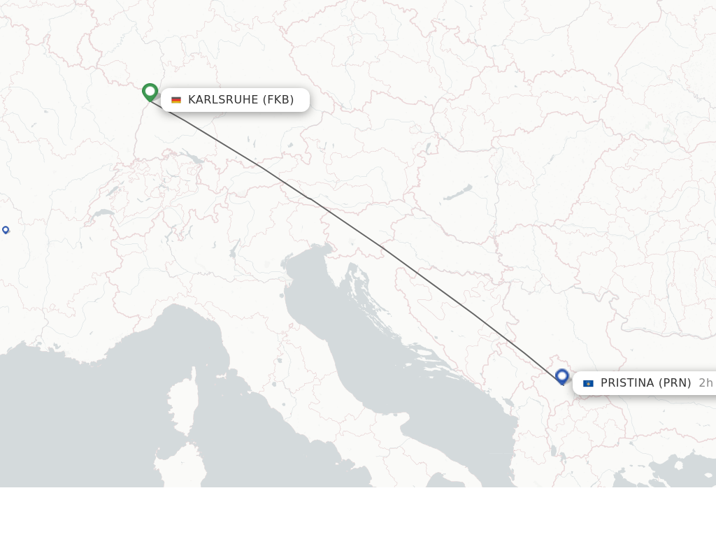 Direct Non Stop Flights From Karlsruhe Baden Baden To Pristina