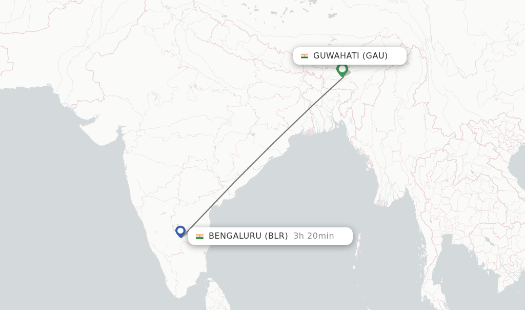 Direct Non Stop Flights From Guwahati To Bengaluru Schedules