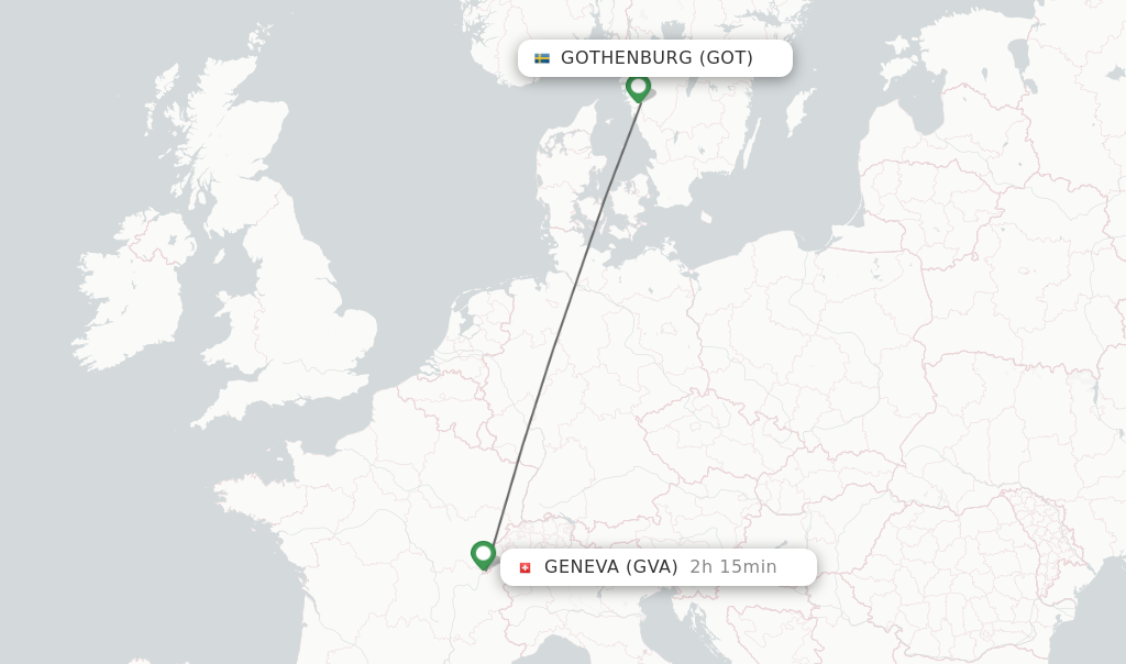 Direct Non Stop Flights From Gothenburg To Geneva Schedules