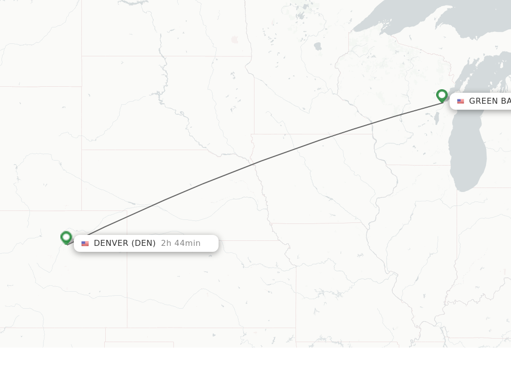 Direct Non Stop Flights From Green Bay To Denver Schedules