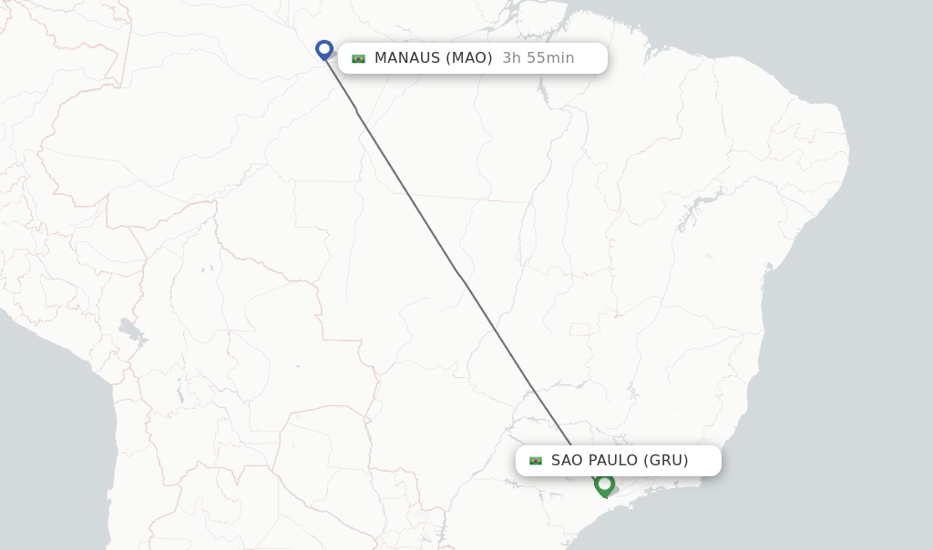 Sao Paulo Manaus Distancia Librain