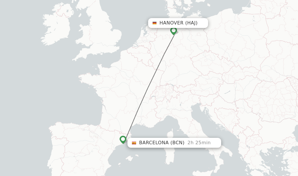 Direct Non Stop Flights From Hanover To Barcelona Schedules