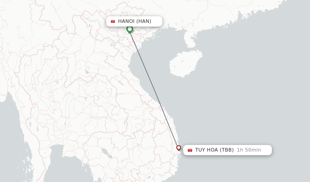 Direct Non Stop Flights From Hanoi To Tuy Hoa Schedules