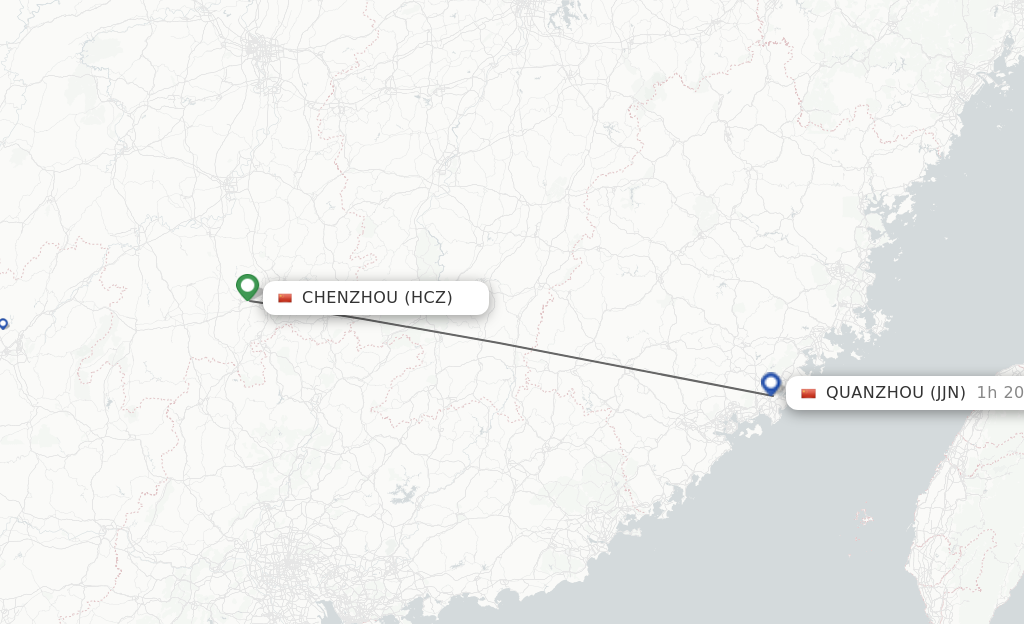 Direct Non Stop Flights From Chenzhou To Jinjiang Schedules