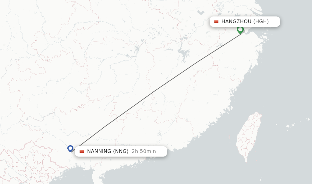 Direct Non Stop Flights From Hangzhou To Nanning Schedules