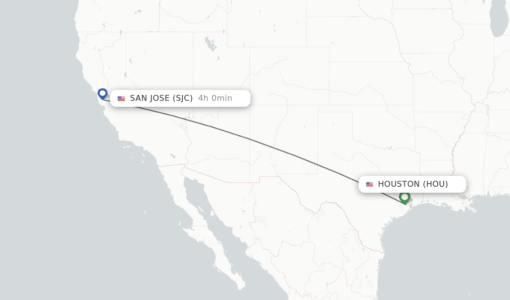 Direct Non Stop Flights From Houston To San Jose Schedules