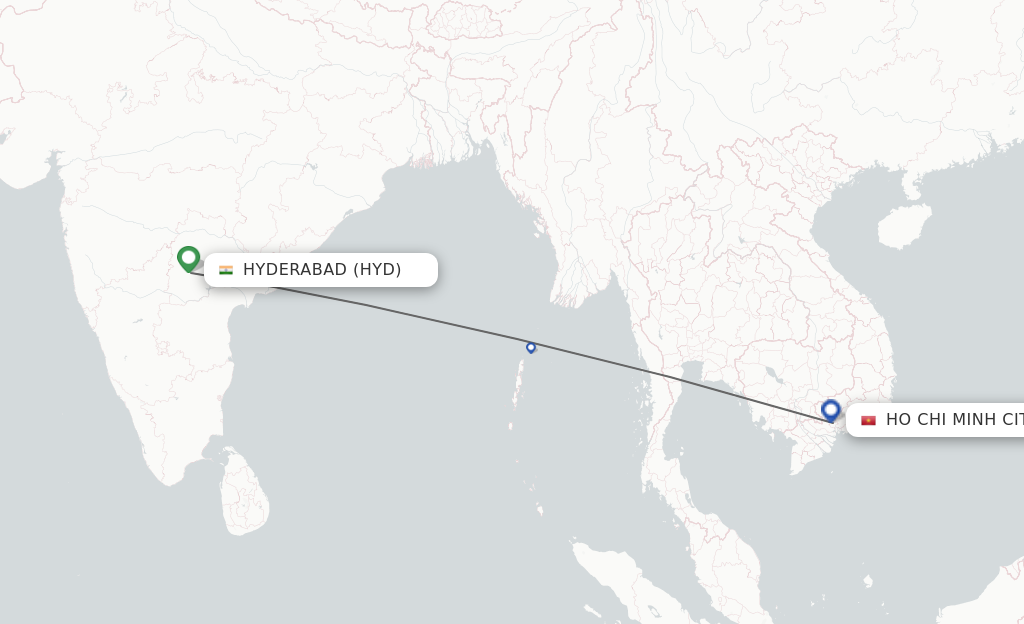 Direct Non Stop Flights From Hyderabad To Ho Chi Minh City