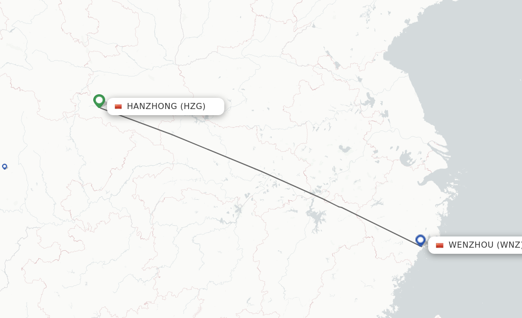 Direct Non Stop Flights From Hanzhong To Wenzhou Schedules