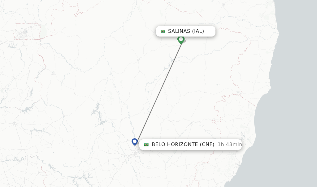 Direct Non Stop Flights From Salinas To Belo Horizonte Schedules