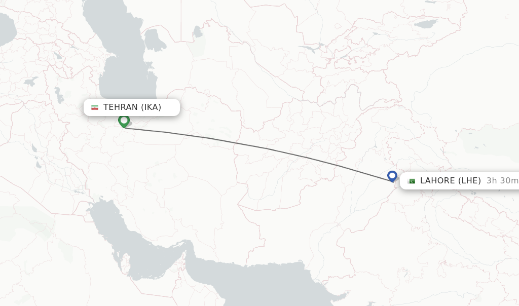 Direct Non Stop Flights From Tehran To Lahore Schedules