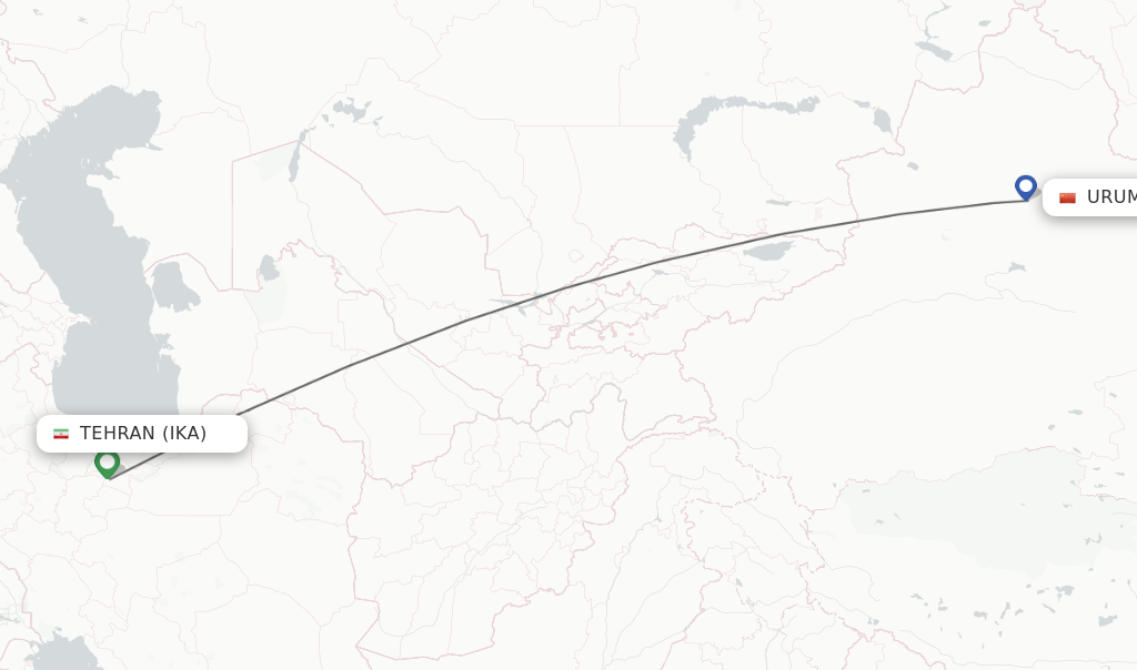 Direct Non Stop Flights From Tehran To Urumqi Schedules