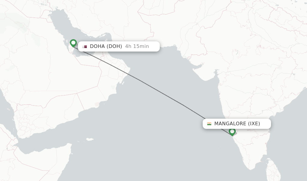 Direct Non Stop Flights From Mangalore To Doha Schedules