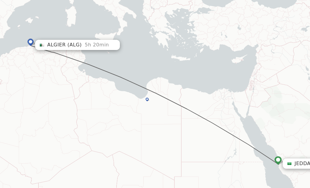 Direct Non Stop Flights From Jeddah To Algiers Schedules