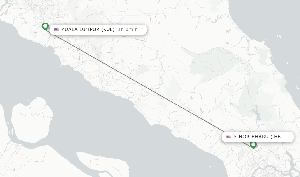 Direct Non Stop Flights From Johor Bharu To Kuala Lumpur Schedules