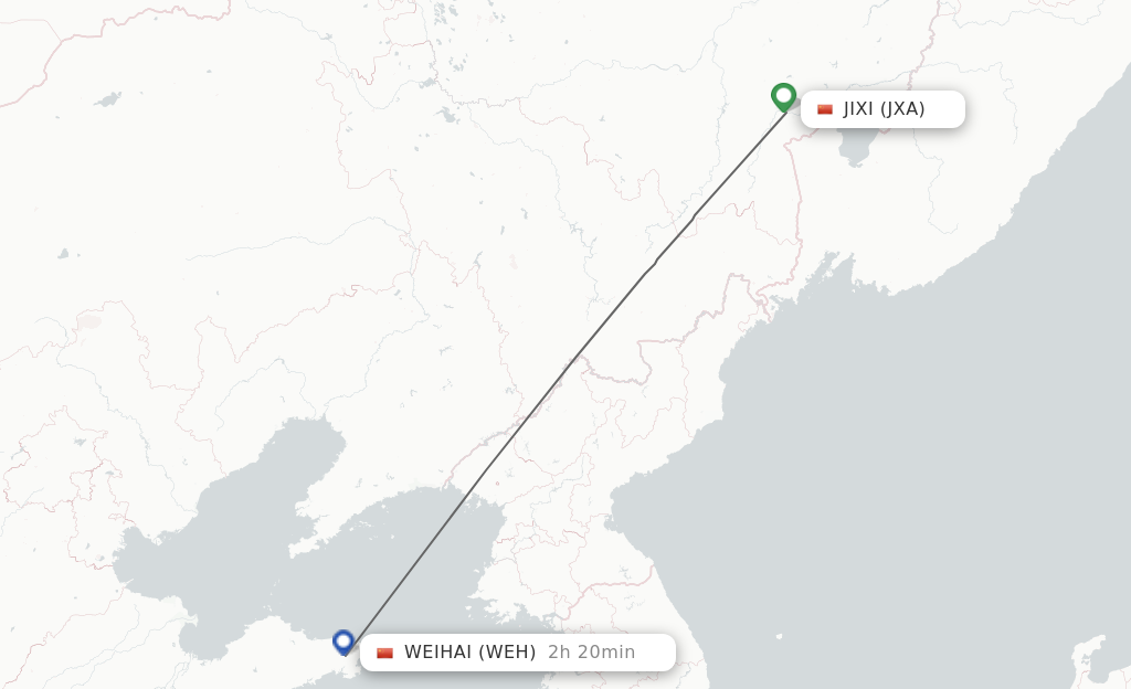 Direct Non Stop Flights From Jixi To Weihai Schedules Flightsfrom