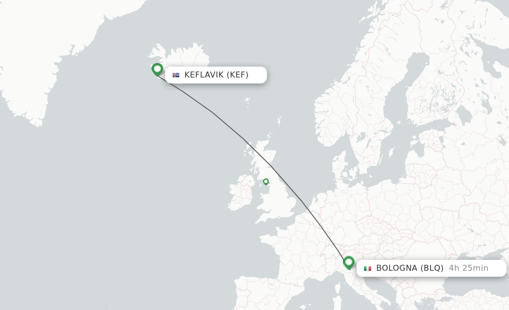 Direct Non Stop Flights From Reykjavik To Bologna Schedules