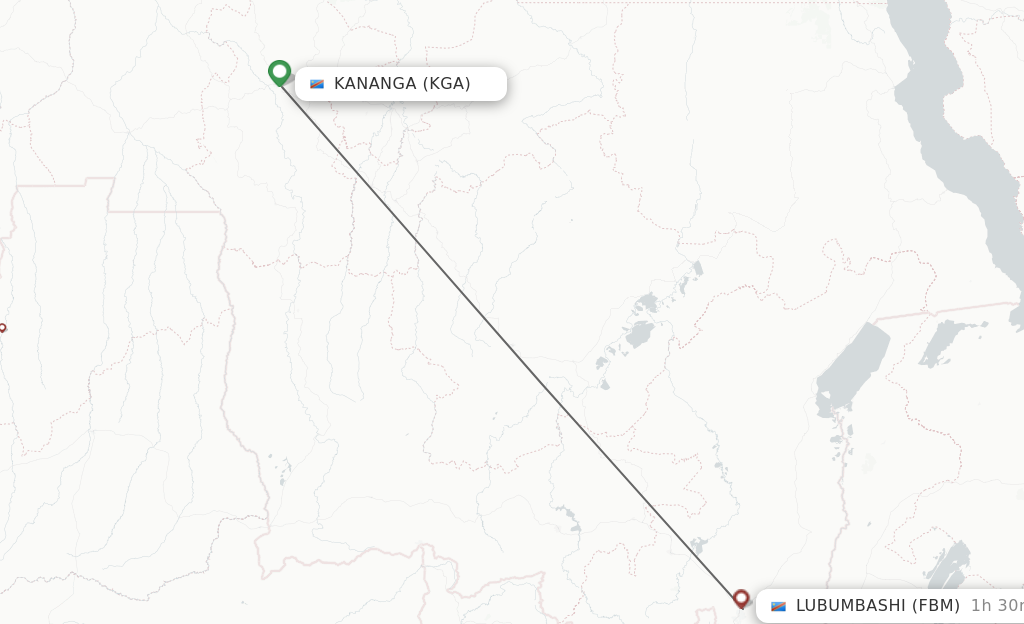 Direct Non Stop Flights From Lubumbashi To Kananga Schedules