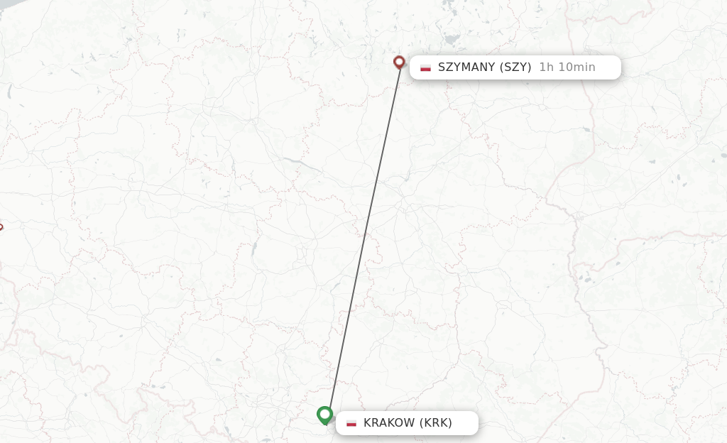 Direct Non Stop Flights From Krakow To Szymany Schedules