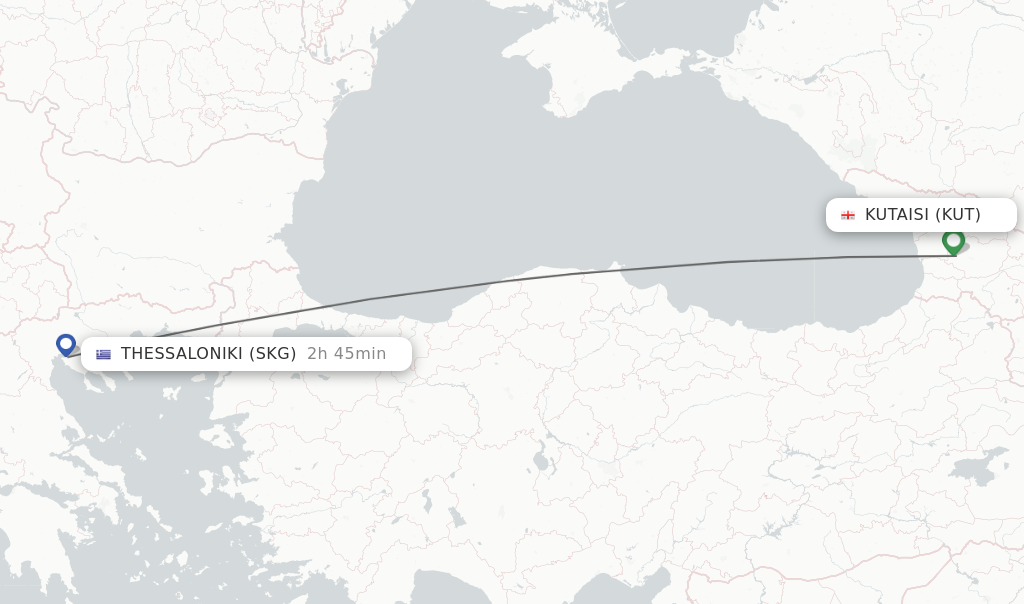 Direct Non Stop Flights From Kutaisi To Thessaloniki Schedules