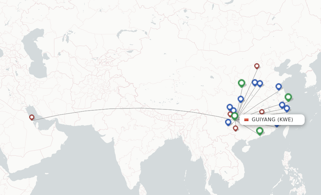 Colorful GuiZhou Airlines Flights From Guiyang KWE FlightsFrom