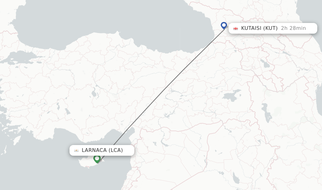 Direct Non Stop Flights From Larnaca To Kutaisi Schedules