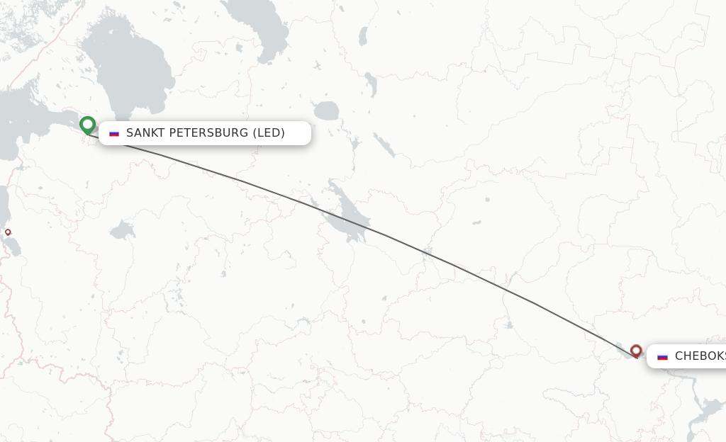 Direct Non Stop Flights From Saint Petersburg To Cheboksary