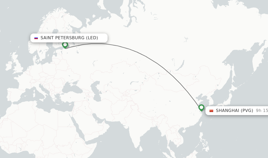 Direct Non Stop Flights From Saint Petersburg To Shanghai Schedules