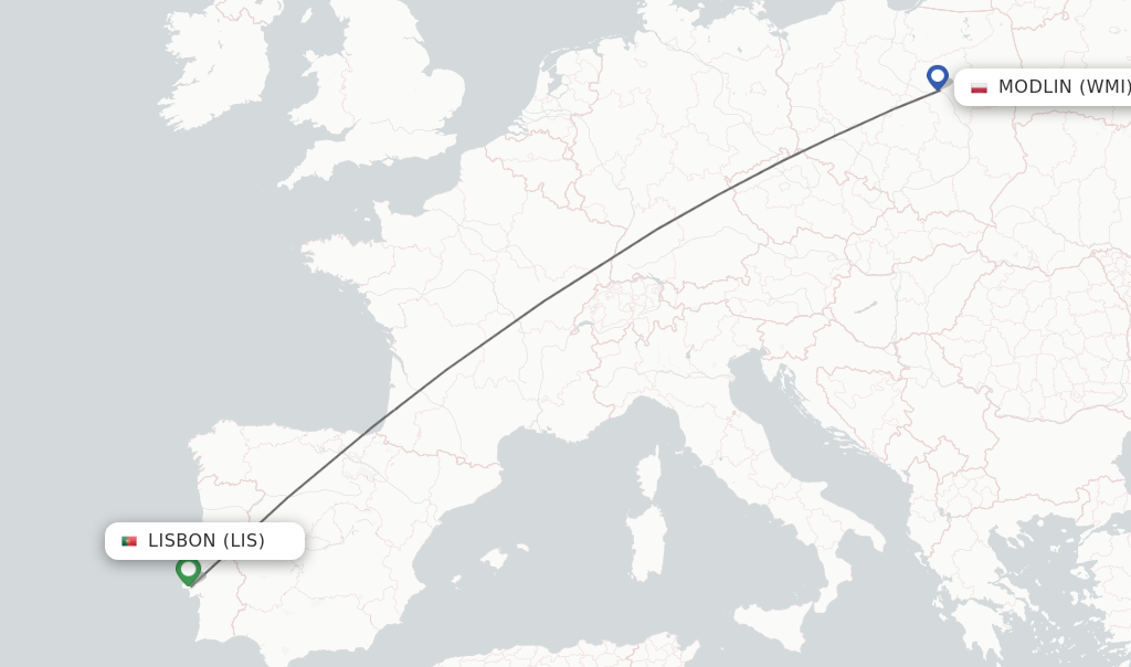 Direct Non Stop Flights From Lisbon To Modlin Schedules