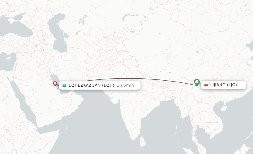 Direct Non Stop Flights From Lijiang To Dazhou Schedules