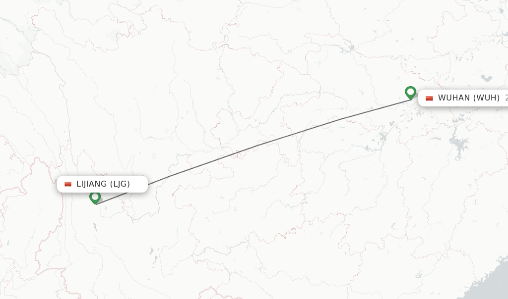 Direct Non Stop Flights From Lijiang To Wuhan Schedules