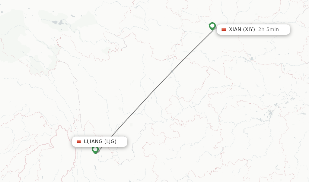 Direct Non Stop Flights From Lijiang To Xian Schedules