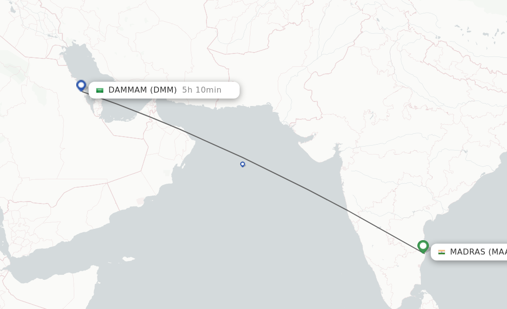 Direct Non Stop Flights From Chennai To Dammam Schedules