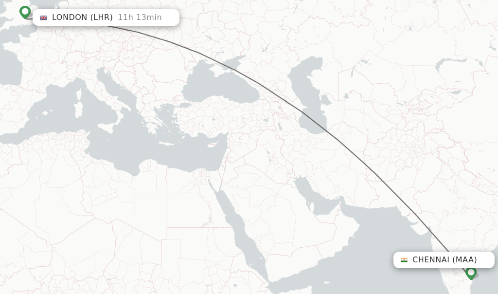 Direct Non Stop Flights From Chennai To London Schedules