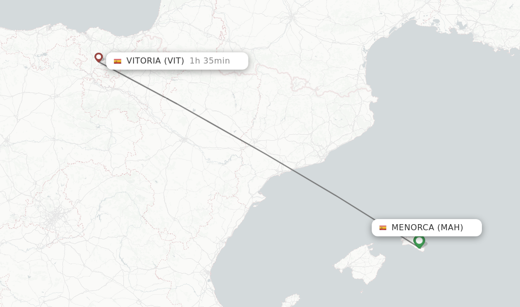 Direct Non Stop Flights From Menorca To Vitoria Schedules