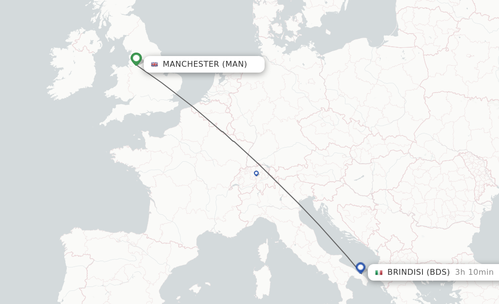 Direct Non Stop Flights From Manchester To Brindisi Schedules