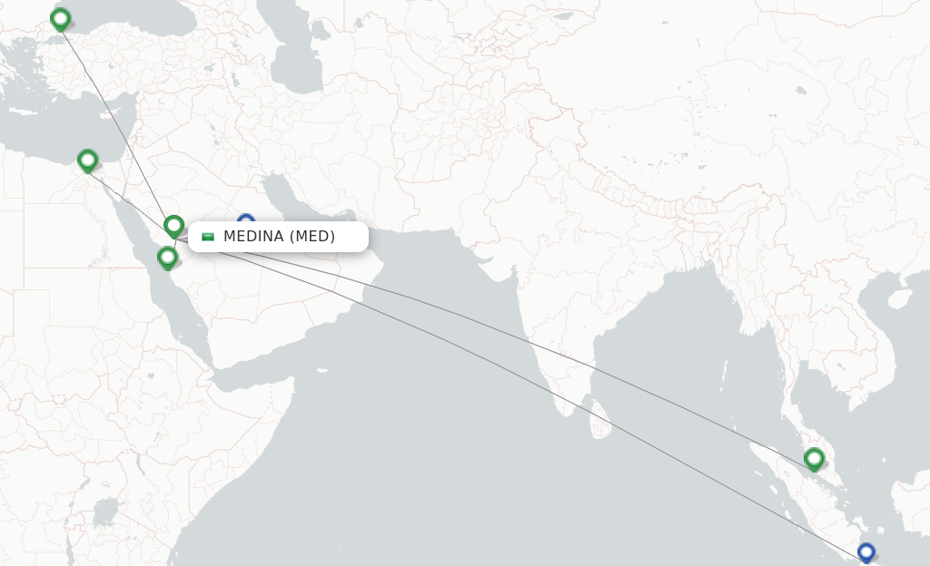 Saudia Flights From Madinah Med Flightsfrom