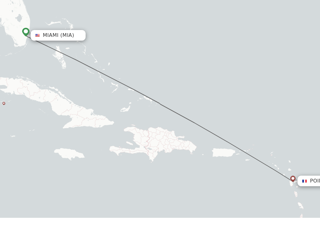 Direct Non Stop Flights From Miami To Pointe A Pitre Schedules