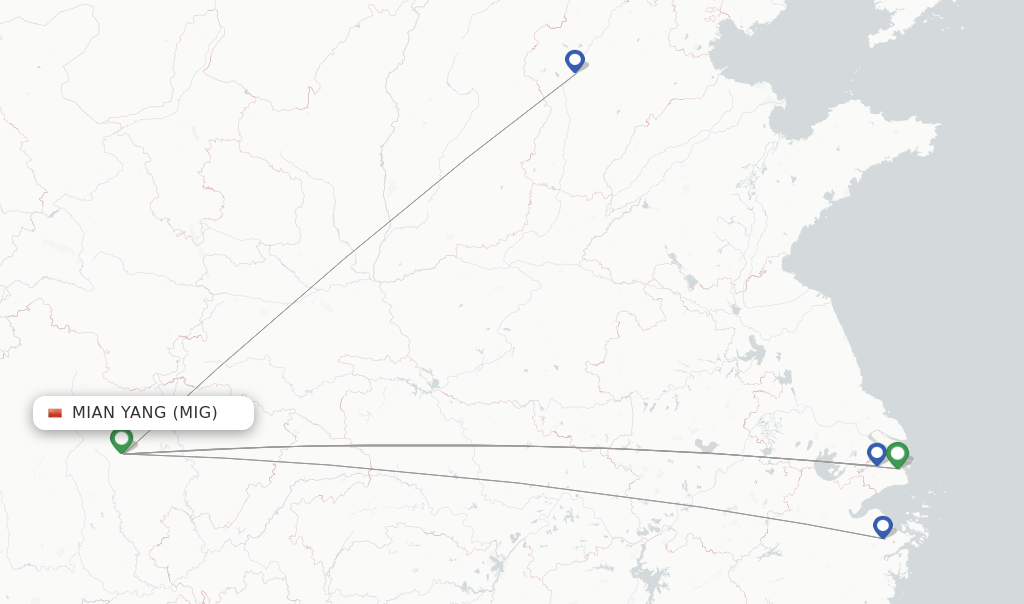 Spring Airlines Flights From Mian Yang Mig Flightsfrom