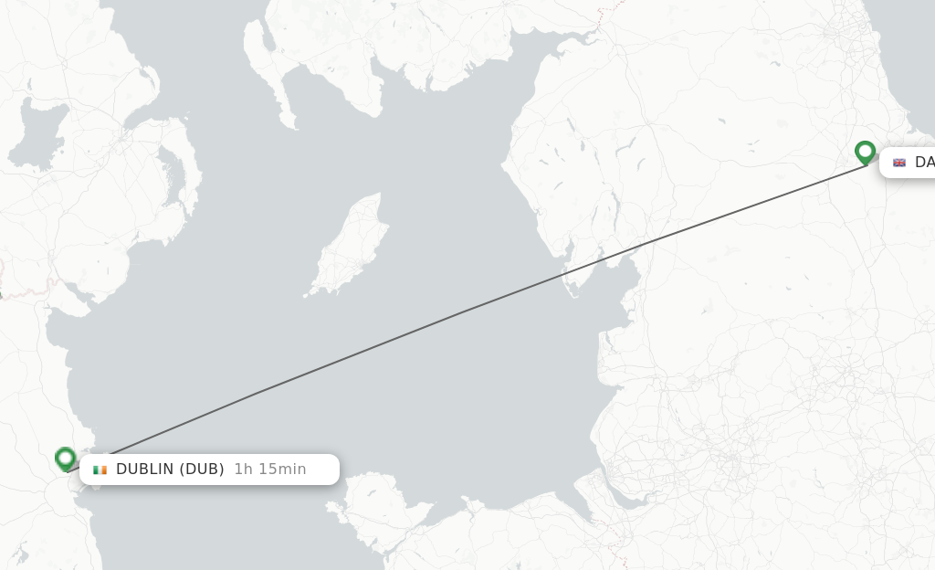 Direct Non Stop Flights From Durham Tees Valley To Dublin Schedules