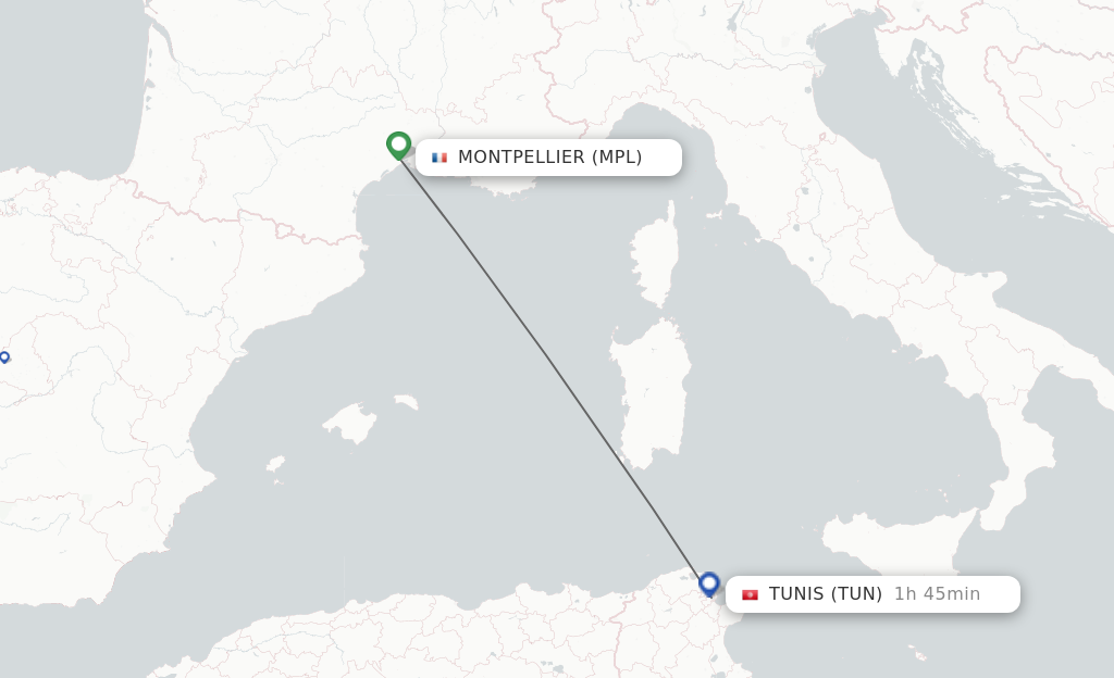 Direct Non Stop Flights From Montpellier To Tunis Schedules