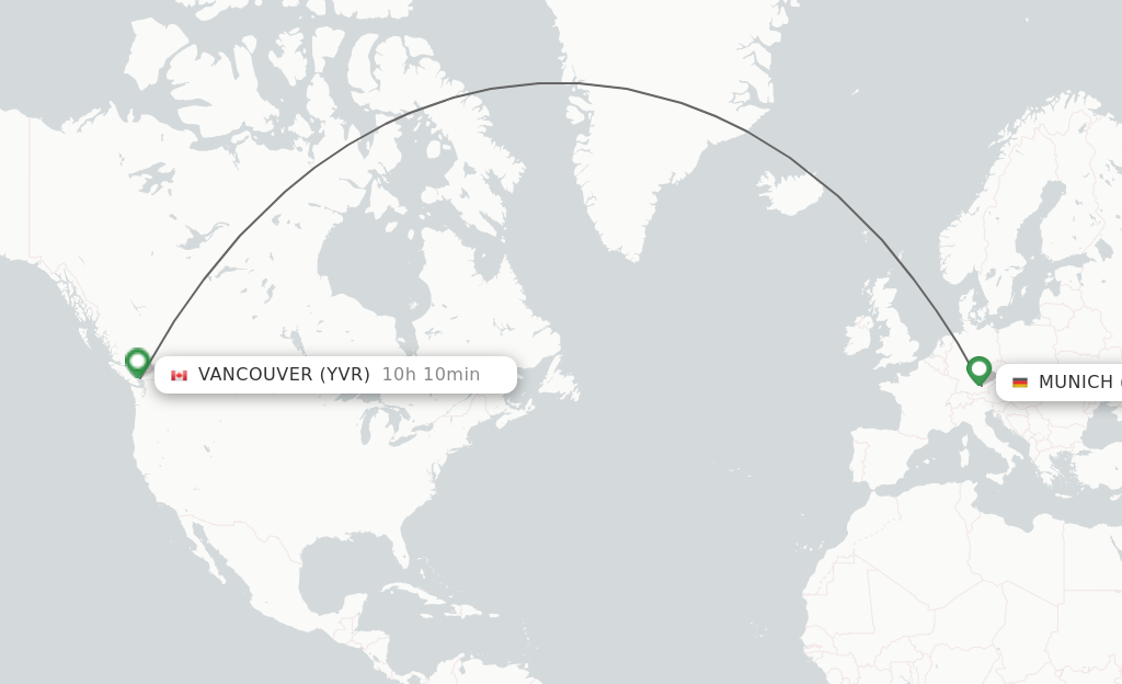 Direct Non Stop Flights From Munich To Vancouver Schedules