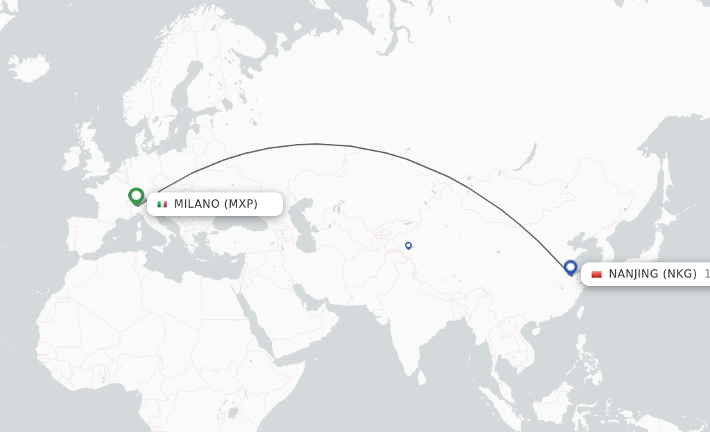 Direct Non Stop Flights From Milan To Nanjing Schedules