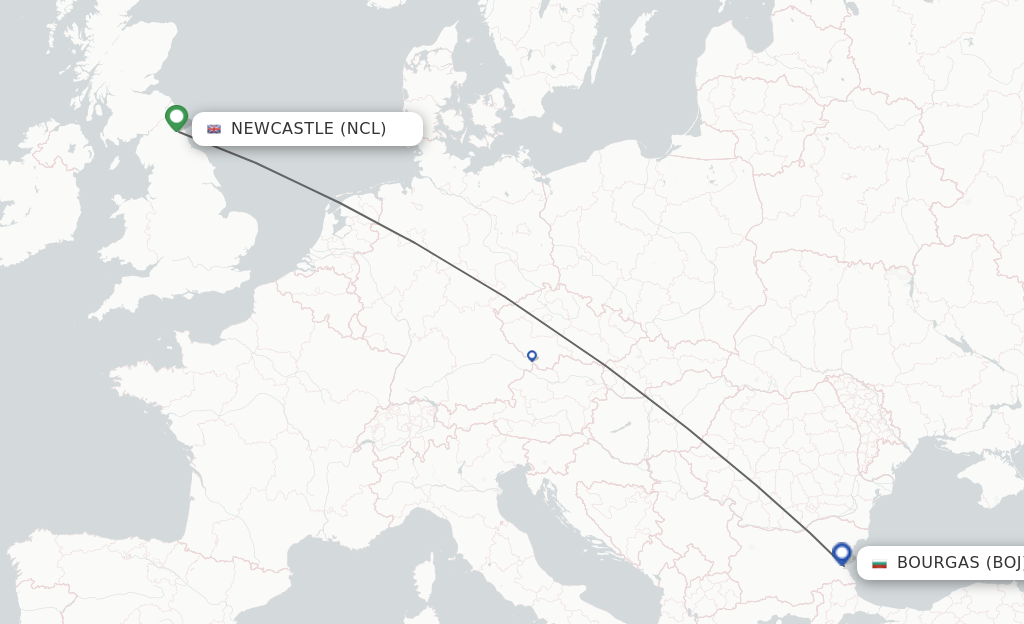 Direct Non Stop Flights From Newcastle To Burgas Schedules