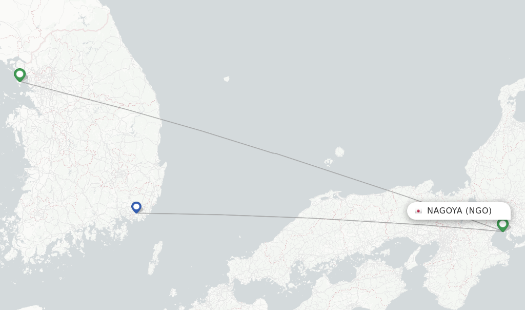 Korean Air Flights From Nagoya Ngo Flightsfrom