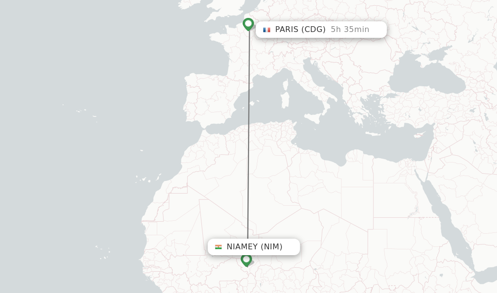 Direct Non Stop Flights From Niamey To Paris Schedules