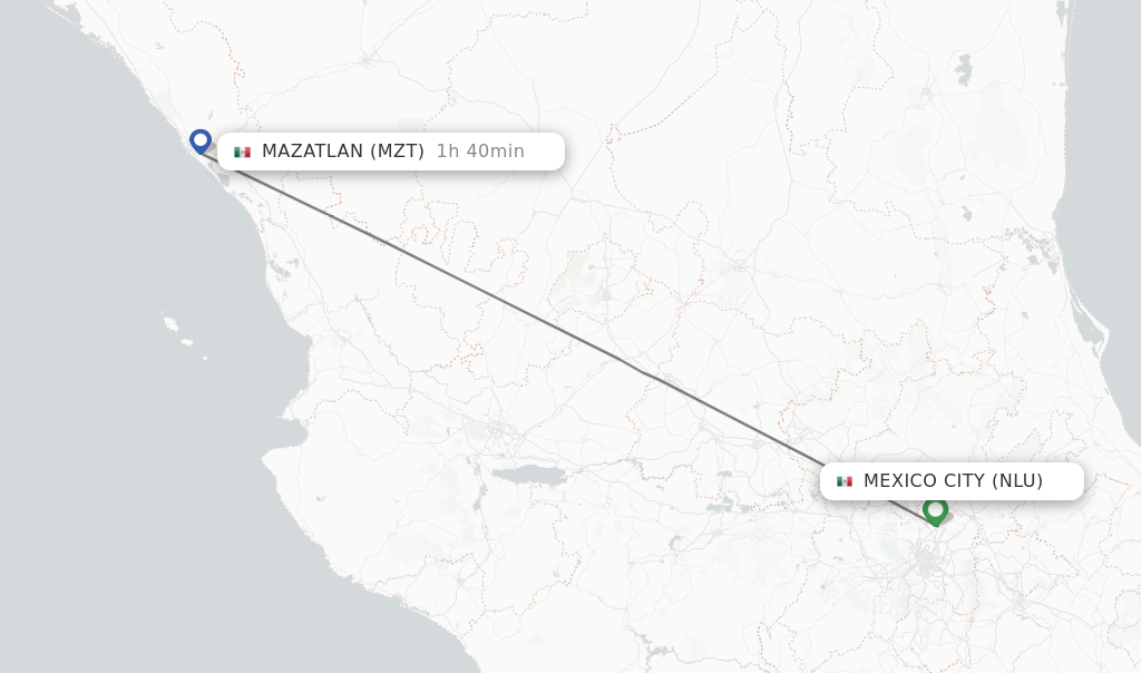 Direct Non Stop Flights From Mexico City To Mazatlan Schedules