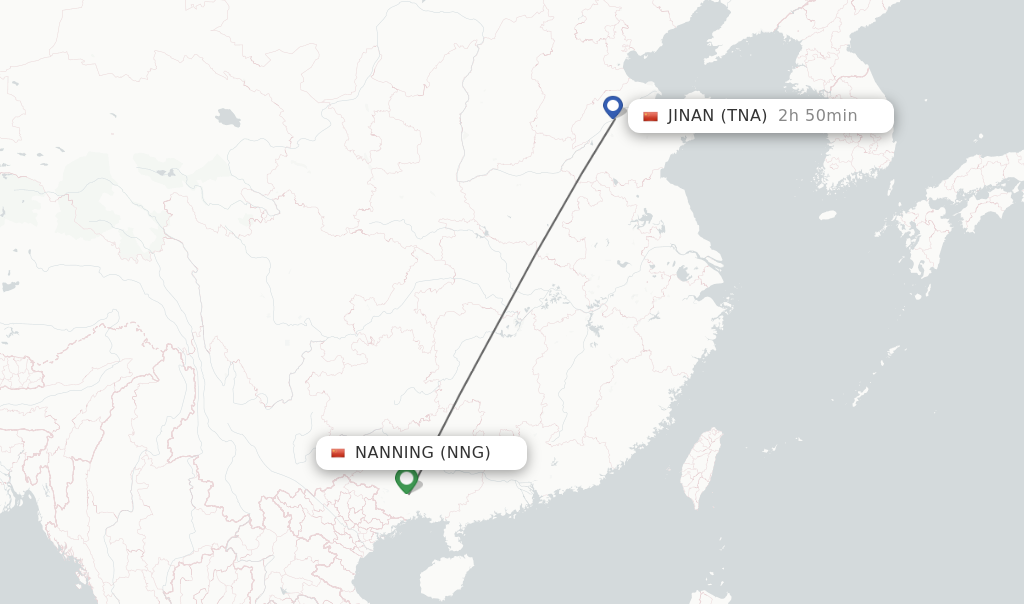 Direct Non Stop Flights From Nanning To Jinan Schedules